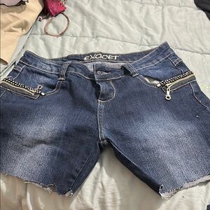 Enyce Women's Blue Denim Shorts